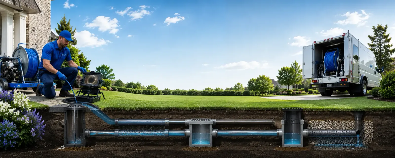 Outdoor drain cleaning information for Saint Olaf, IA
